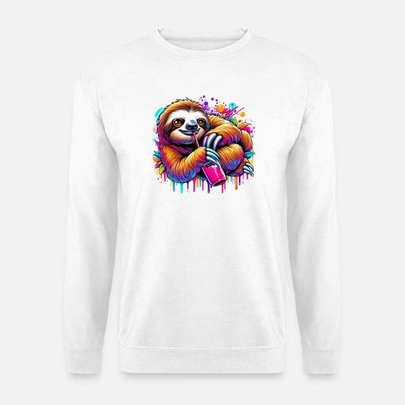 Sloth - Unisex Sweatshirt - white
