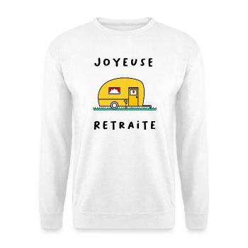 HAPPY RETREAT. RETIRED. HAPPY RETIREMENT - Unisex Sweatshirt - white - Front