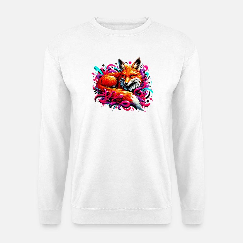 Fuchs - Unisex Pullover - Weiß