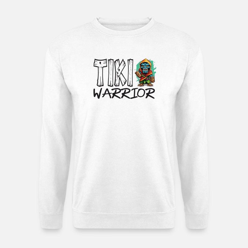 Tiki Krieger Kollektion - Unisex Pullover - Weiß