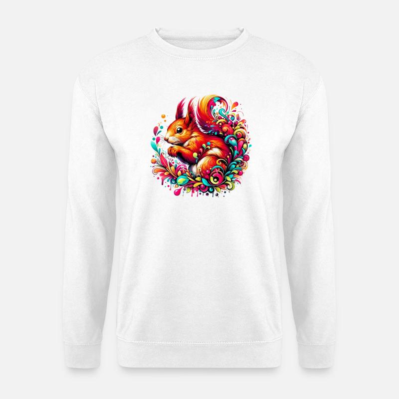 Eichhörnchen - Unisex Pullover - Weiß
