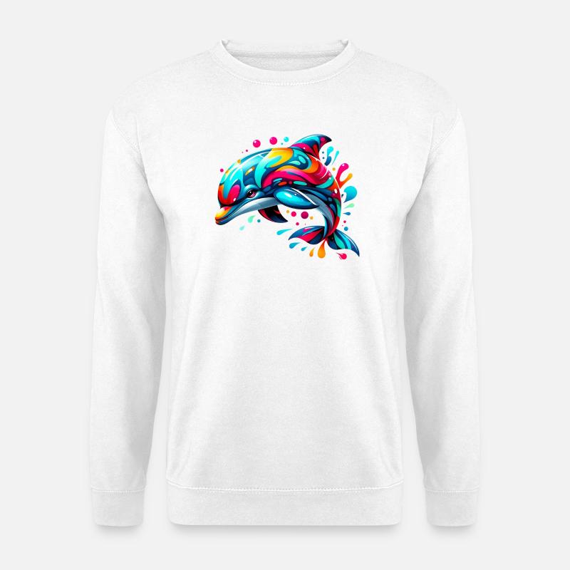 Dolphin - Unisex Sweatshirt - white