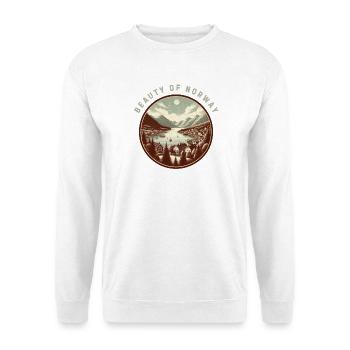 Die Schönheit Norwegens - Unisex Pullover - Weiß - Vorne