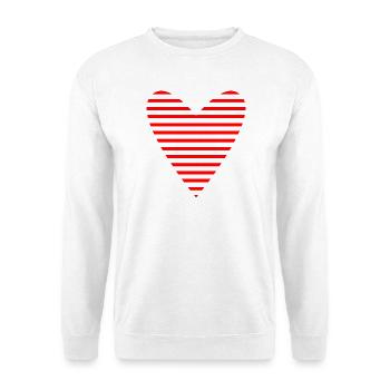 HERZ. PAPA. MAMA. Junggesellinnenabschied. BEBE. KIND. HERZ. FEST - Unisex Pullover - Weiß - Vorne