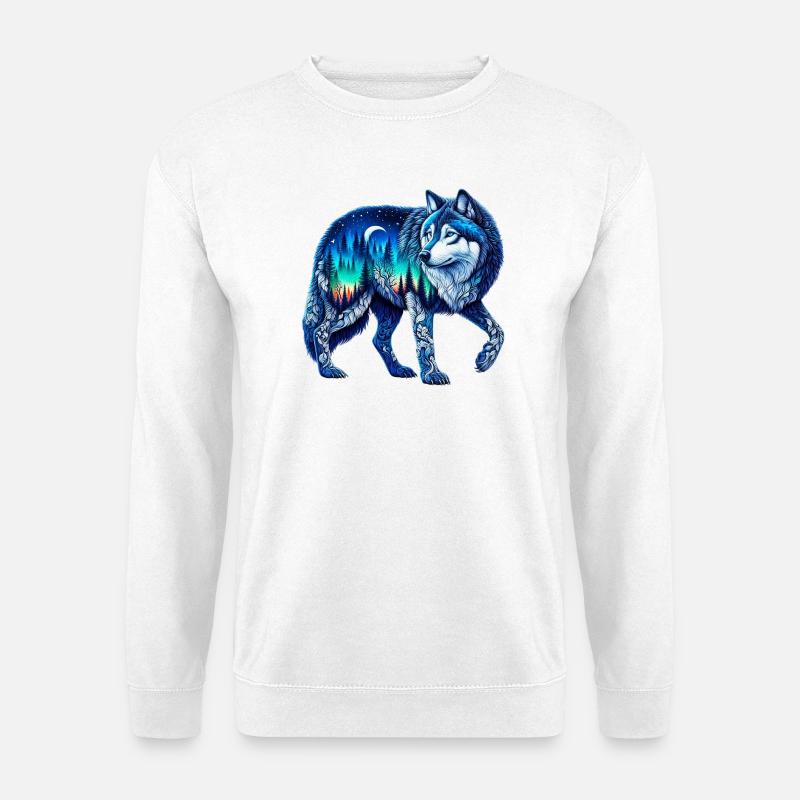 Wolf - Unisex Sweatshirt - white