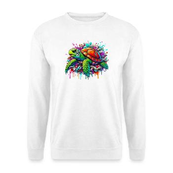 Tortue - Sweat-shirt Unisexe - blanc - Devant