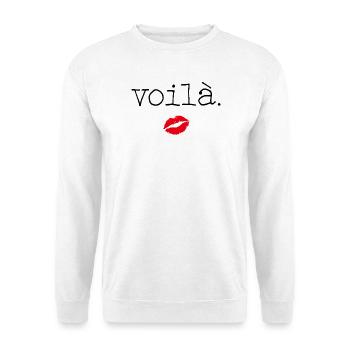 Voilà - Little French Speaking - Unisex Pullover - Weiß - Vorne