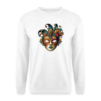 Venice Carnival Mask - Unisex Sweatshirt - white - Front