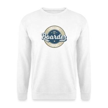 Surf and Boarder Label - Unisex Sweatshirt - white - Front