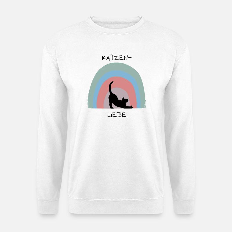 Katzenliebe - Unisex Pullover - Weiß