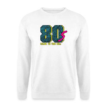 Retour aux années 80 - Sweat-shirt Unisexe - blanc - Devant