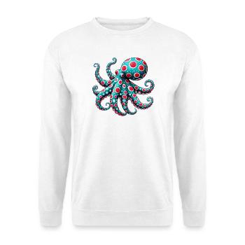 Pieuvre - Sweat-shirt Unisexe - blanc - Devant
