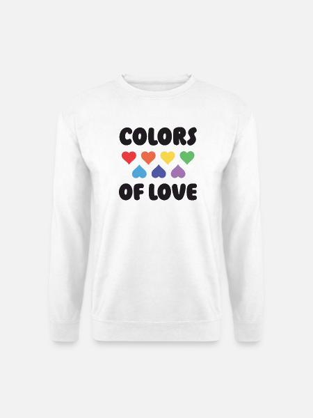 LGBTQ Pride Month - Farben der Liebe - Unisex Pullover - Weiß