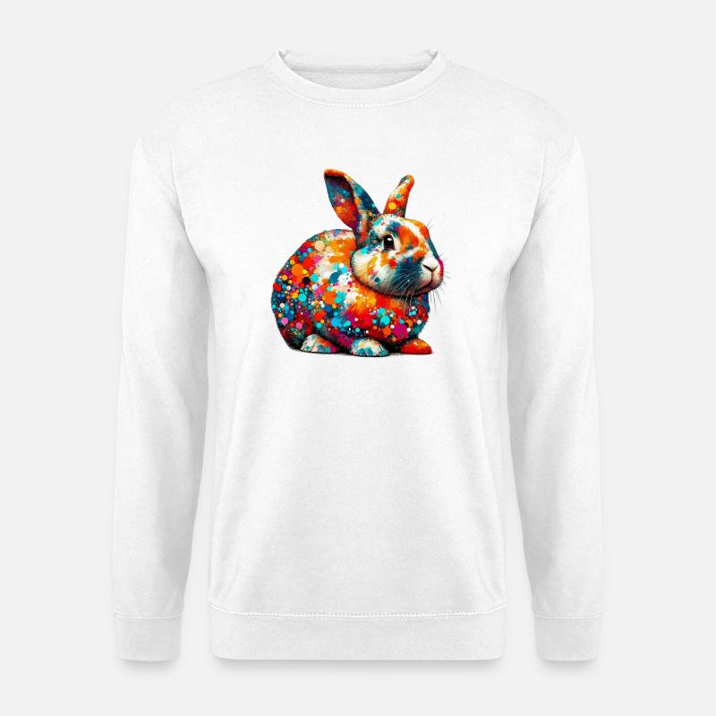 Kaninchen - Unisex Pullover - Weiß