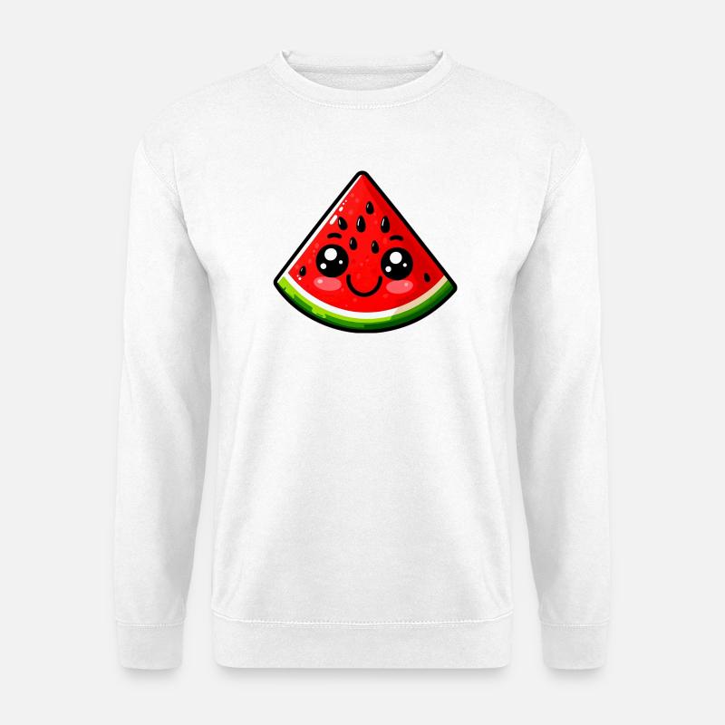 Wassermelone Wassermelonen - Unisex Pullover - Weiß