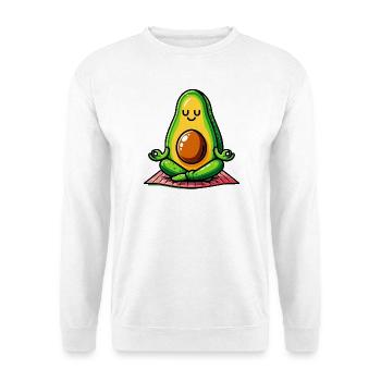 Avocado in Meditation - Unisex Sweatshirt - white - Front