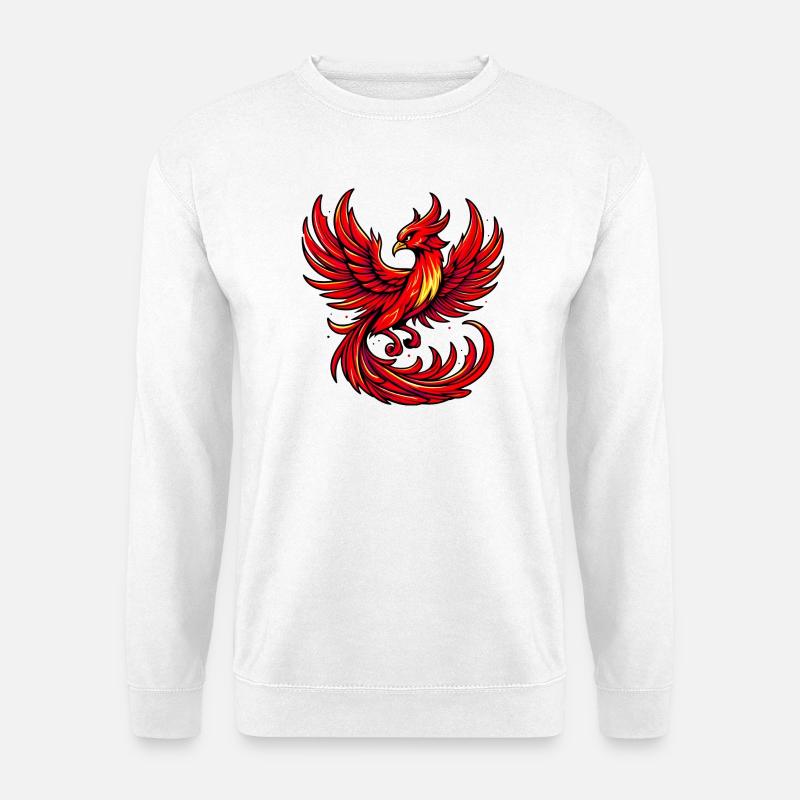 Red Phoenix - Unisex Sweatshirt - white