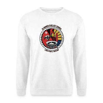 Emblème culturel indigène et maritime - Sweat-shirt Unisexe - blanc - Devant