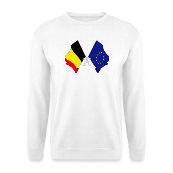 Flag Belgium Europe - Unisex Sweatshirt - white - Front