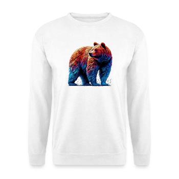 Bär - Unisex Pullover - Weiß - Vorne