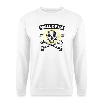 Mallorca – Promille Pirat unter Palmen - Unisex Pullover - Weiß - Vorne