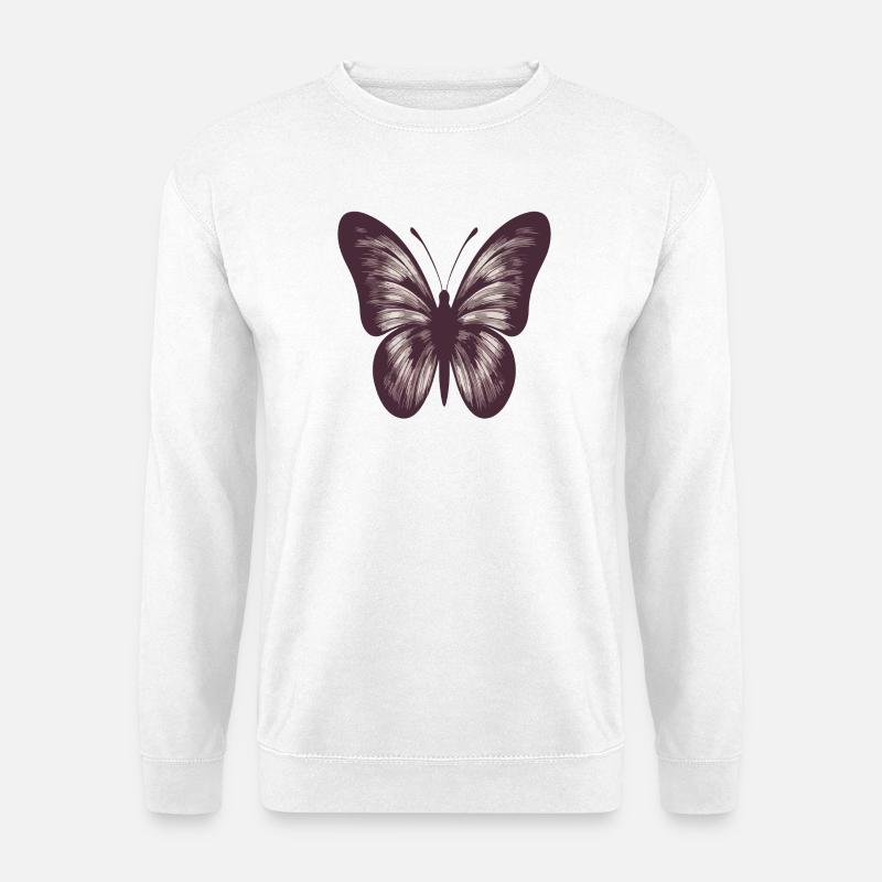 Schmetterling - Unisex Pullover - Weiß