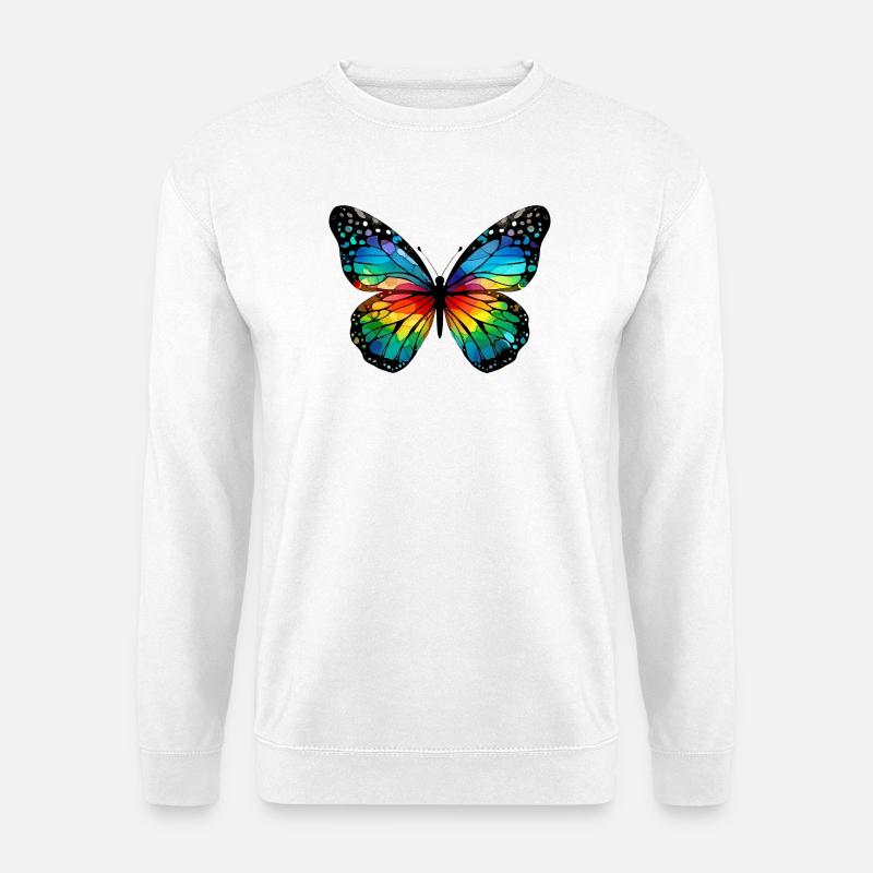 Schmetterling - Unisex Pullover - Weiß