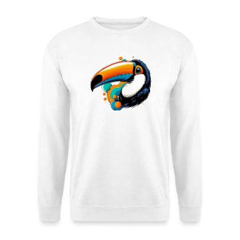 Toucan - Sweat-shirt Unisexe - blanc - Devant