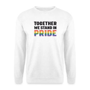 LGBT Pride Month - Together We Stand in Pride - Unisex Sweatshirt - white - Front