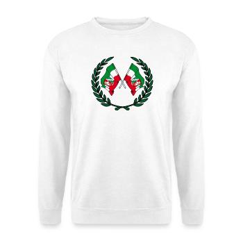 Fahnen Nordrhein-Westfalen Lorbeerkranz - Unisex Pullover - Weiß - Vorne