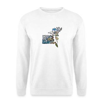 Watercolor Map Faroe Islands - Unisex Sweatshirt - white - Front