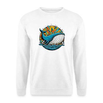 Wal - Unisex Pullover - Weiß - Vorne