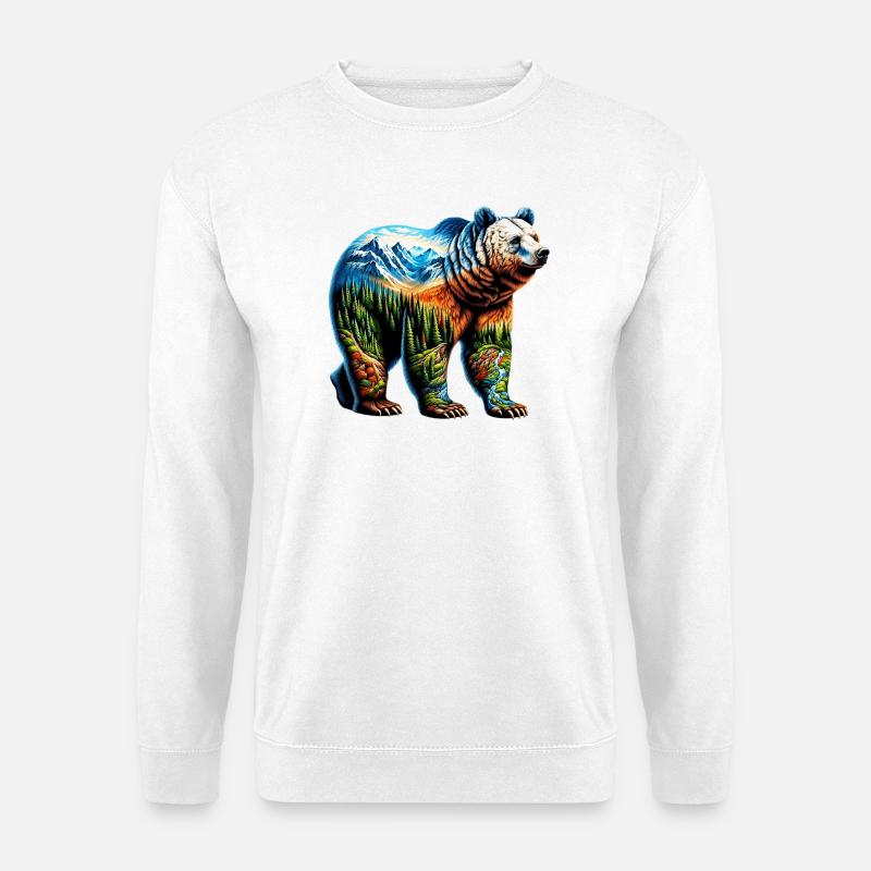Bear - Unisex Sweatshirt - white