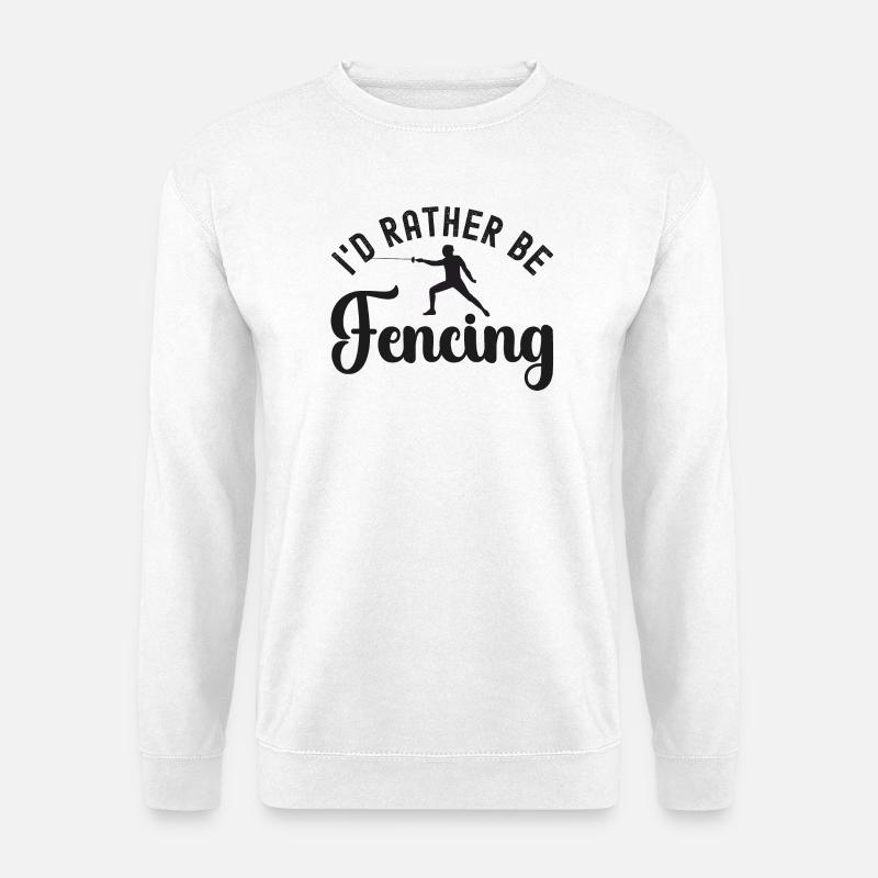 Fechten Fechter Fechterin - Unisex Pullover - Weiß