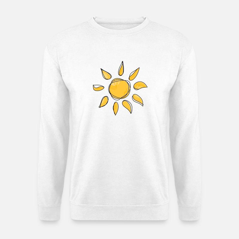 Sonne - Unisex Pullover - Weiß