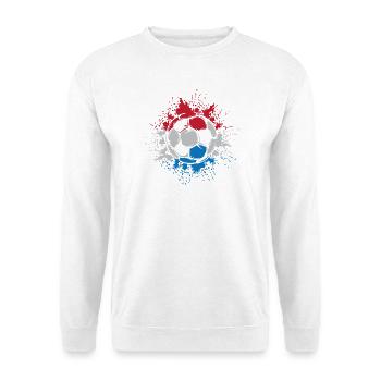 Football Color Explosion Pays-Bas Équipe des Pays-Bas - Sweat-shirt Unisexe - blanc - Devant