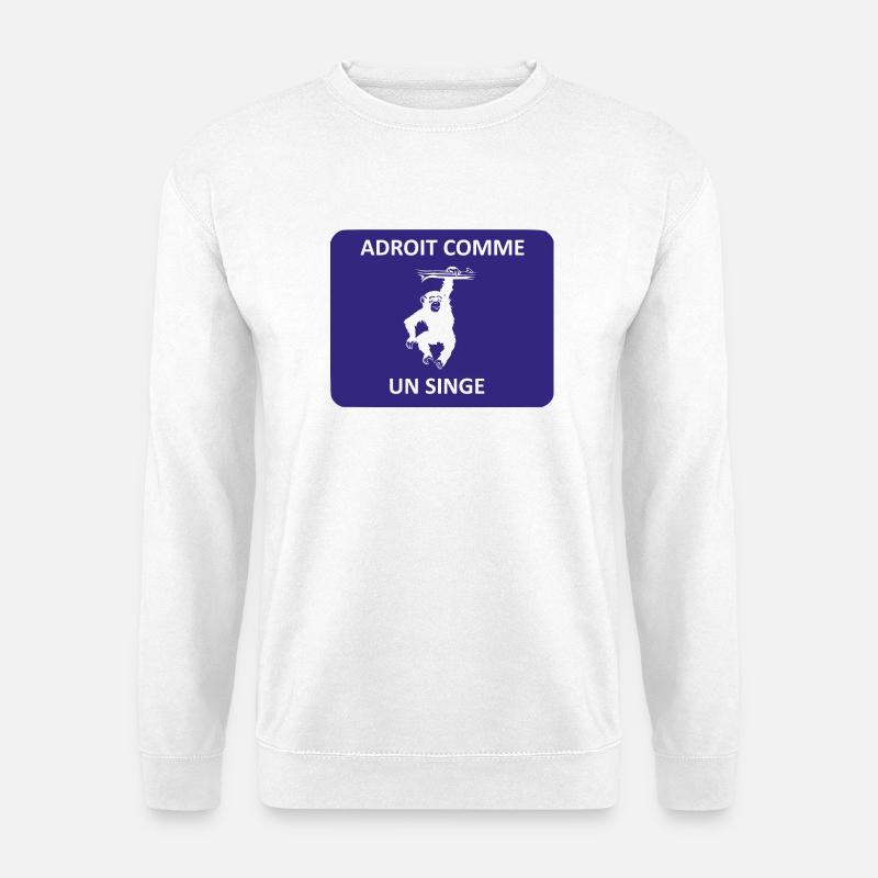 Geschickt wie ein Affe - Unisex Pullover - Weiß