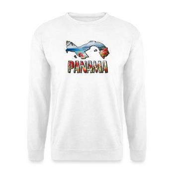 Watercolor Map Panama - Unisex Sweatshirt - white - Front