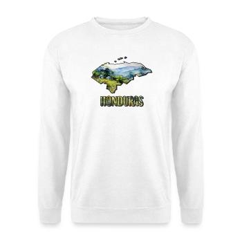 Watercolor Map of Honduras - Unisex Sweatshirt - white - Front