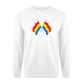 Two flags Podlaskie - Unisex Sweatshirt - white - Front