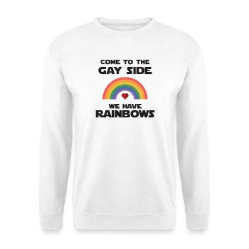 LGBT Pride Month - Kommen Sie auf die schwule Seite. - Unisex Pullover - Weiß - Vorne