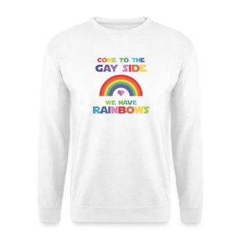 LGBT Pride Month - Come To The Gay Side. - Unisex Sweatshirt - white - Front