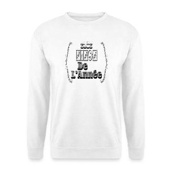Elue Nièce Année - Sweat-shirt Unisexe - blanc - Devant