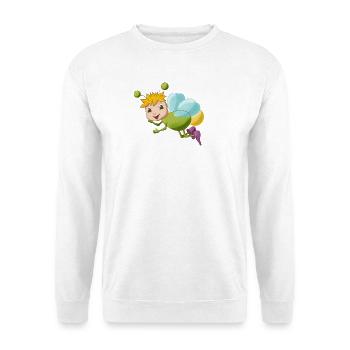 niedliches Comic Glühwürmchen - Unisex Pullover - Weiß - Vorne