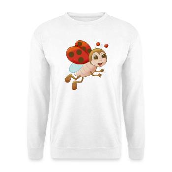 niedlicher Comic Marienkäfer - Unisex Pullover - Weiß - Vorne