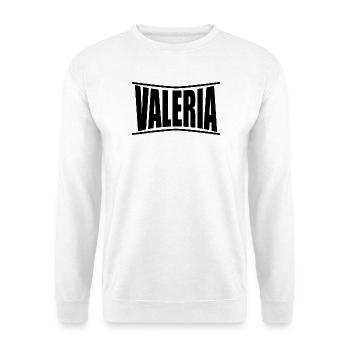 Valeria T-Shirt T-Shirt Geschenkidee - Unisex Pullover - Weiß - Vorne