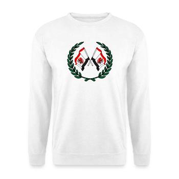 Flags Kuyavia Pomerania laurel wreath - Unisex Sweatshirt - white - Front