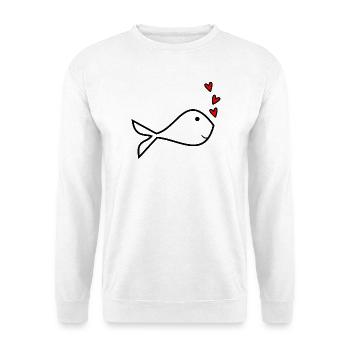 HEART. THANK YOU. MISTRESS. MASTER. THANK YOU MISTRESS. - Unisex Sweatshirt - white - Front