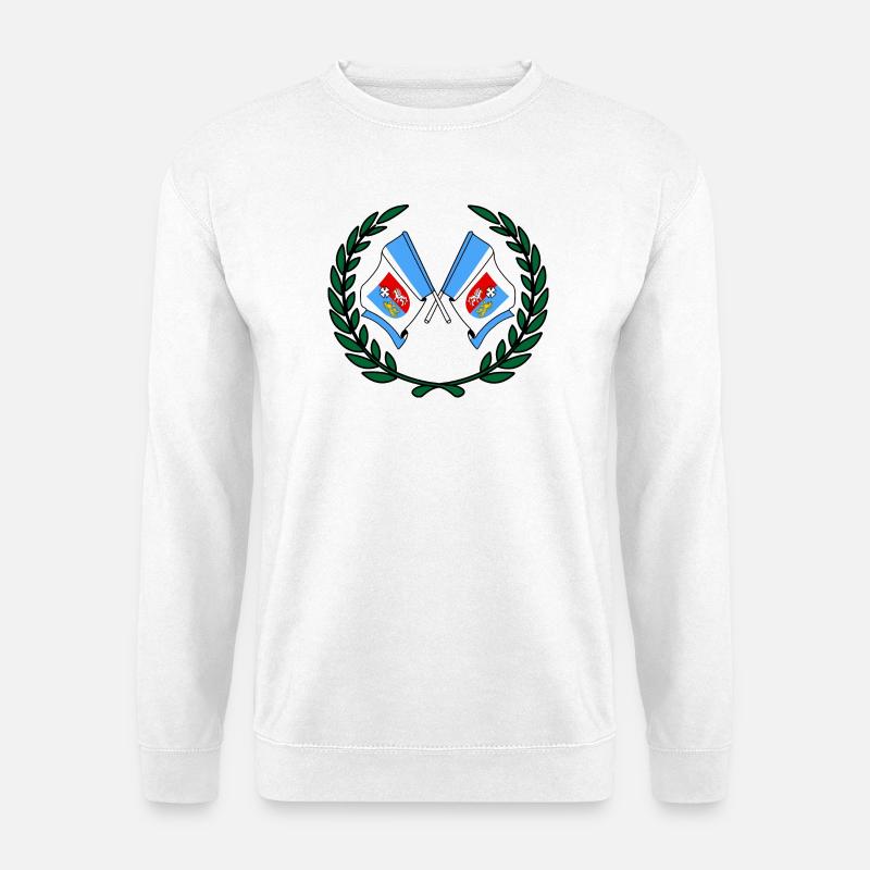 Flags Subcarpathia laurel wreath - Unisex Sweatshirt - white