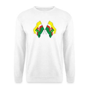 Two flags Lubusz - Unisex Sweatshirt - white - Front